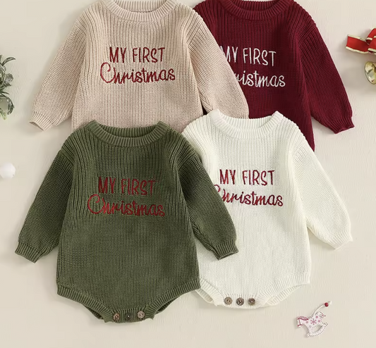 My first Christmas Romper